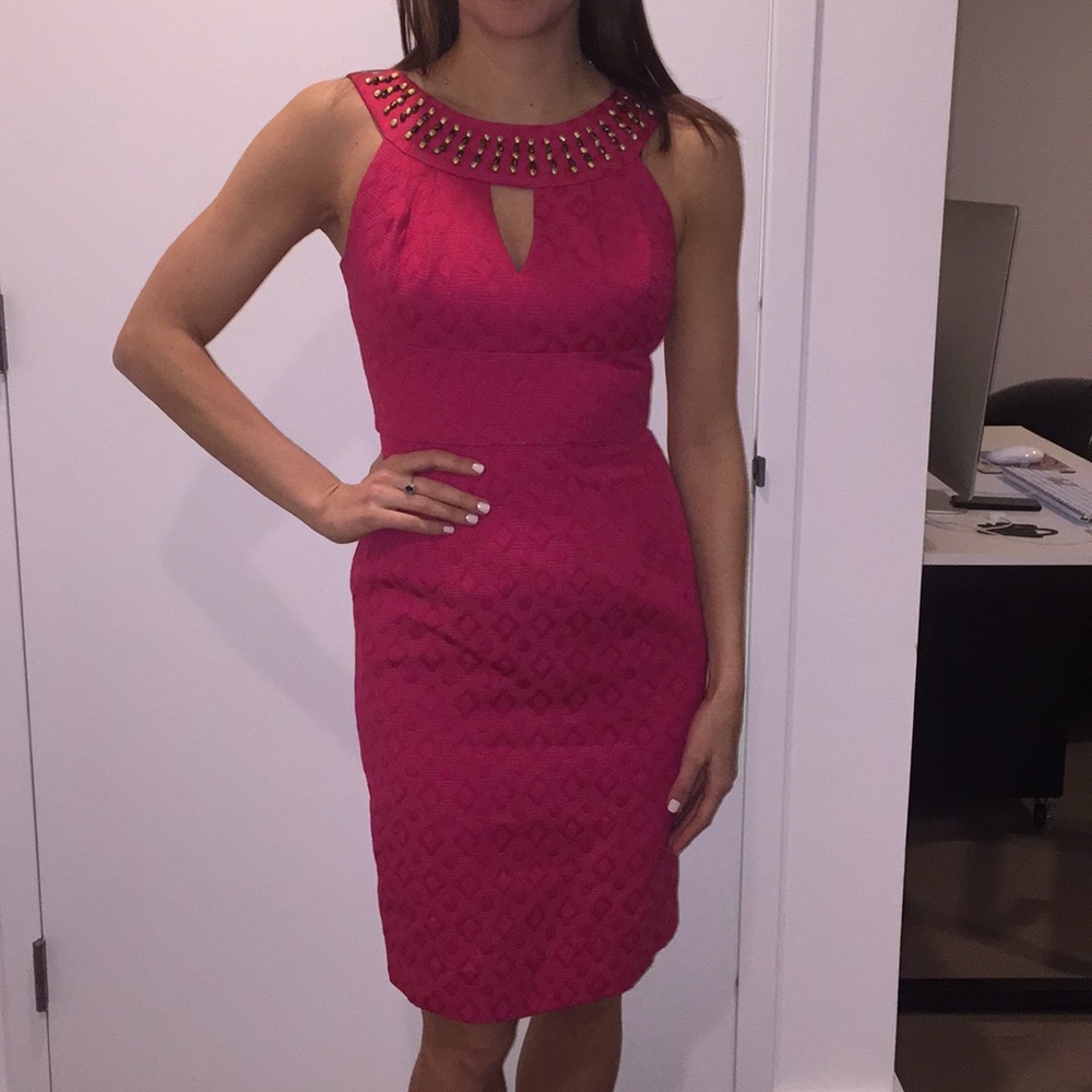 Pink cocktail dress size 2